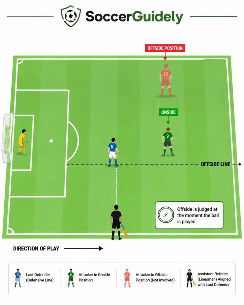 Infographic explaining why offside is confusing for American fans ahead of the 2026 World Cup